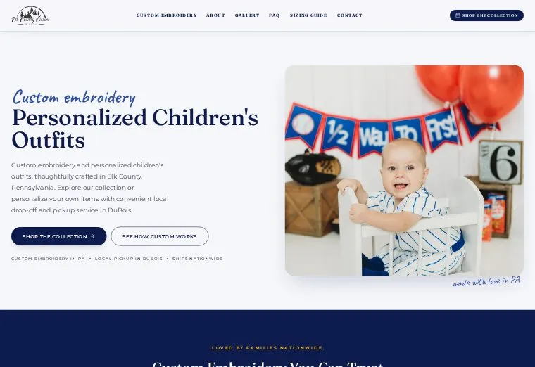 Elk Country Custom & Gifts website