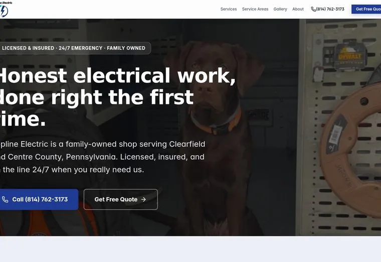 Topline Electric website
