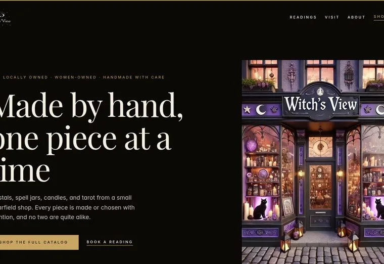 Witch's View website