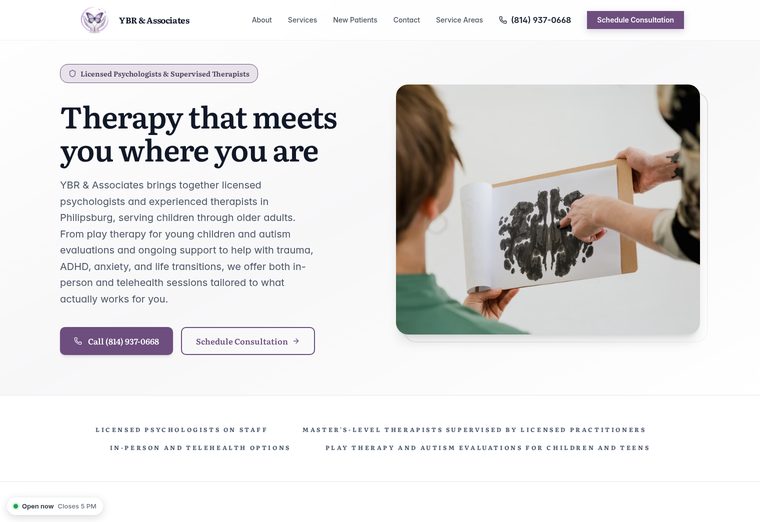 YBR & Associates website